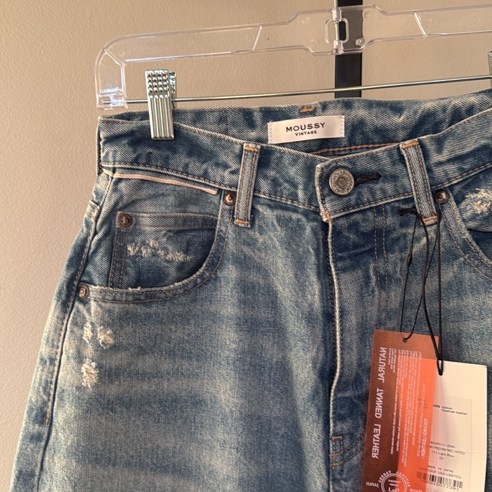 Moussy Vintage Fredonia Wide Tapered Jeans 25 - Picture 7 of 7